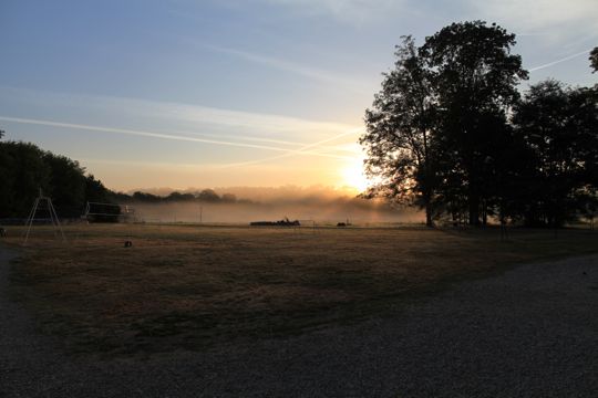 The day started early in the south of France - Looking across the grounds of Domaine de Boisbuchet – Tomas Kral Boisbuchet – Image Dean Homicki