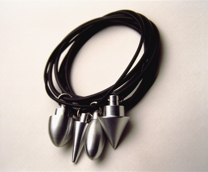 'Necklaces and Wristbands' - Aluminium & Nitrile Rubber -Adorn Jewelry for dahdah - 1997 - Image Sam Karanikos