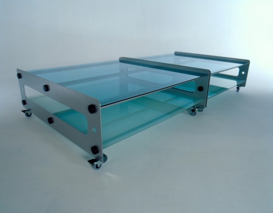 2 x steel and glass - 'modular furniture systems' - 1999-2000 - Image by samkaranikos.com.au